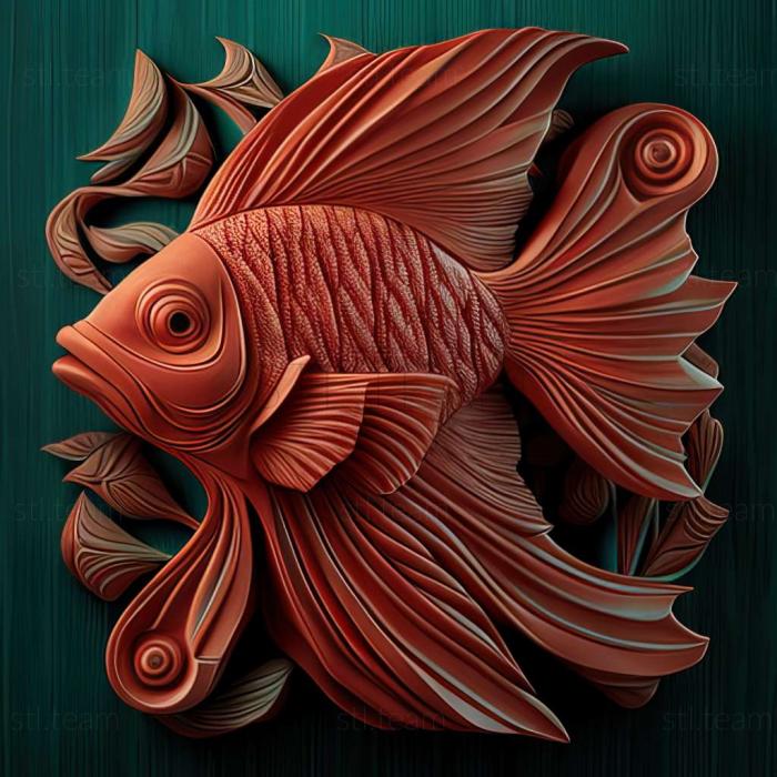 3D модель Кардинал рыба рыба (STL)